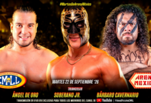 CMLL Martes de Arena Mexico Results (9/22/2026)