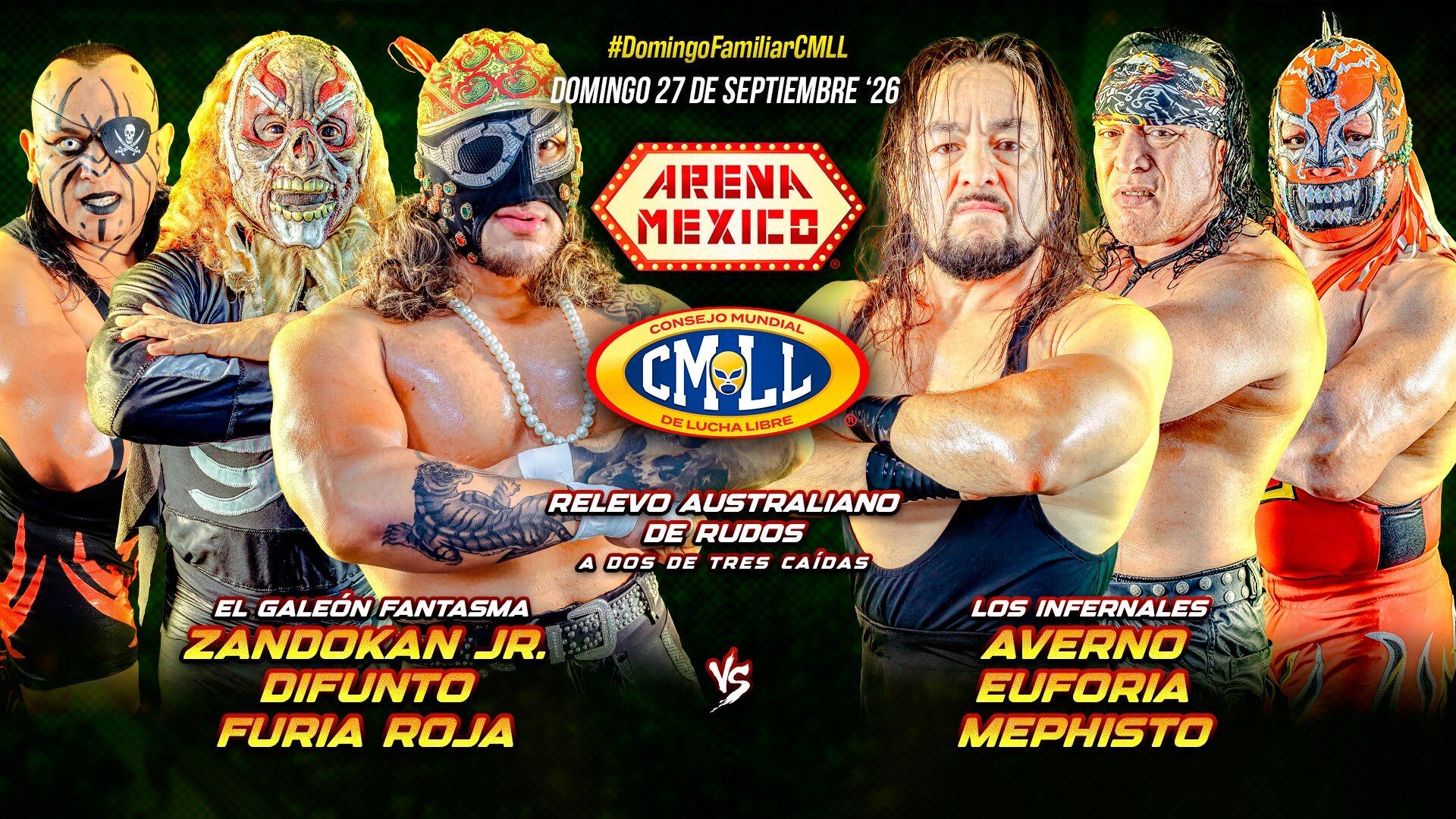 CMLL Domingo Familiar Results (9/27/2026)