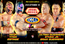 CMLL Martes de Arena Mexico Results (9/29/2026)