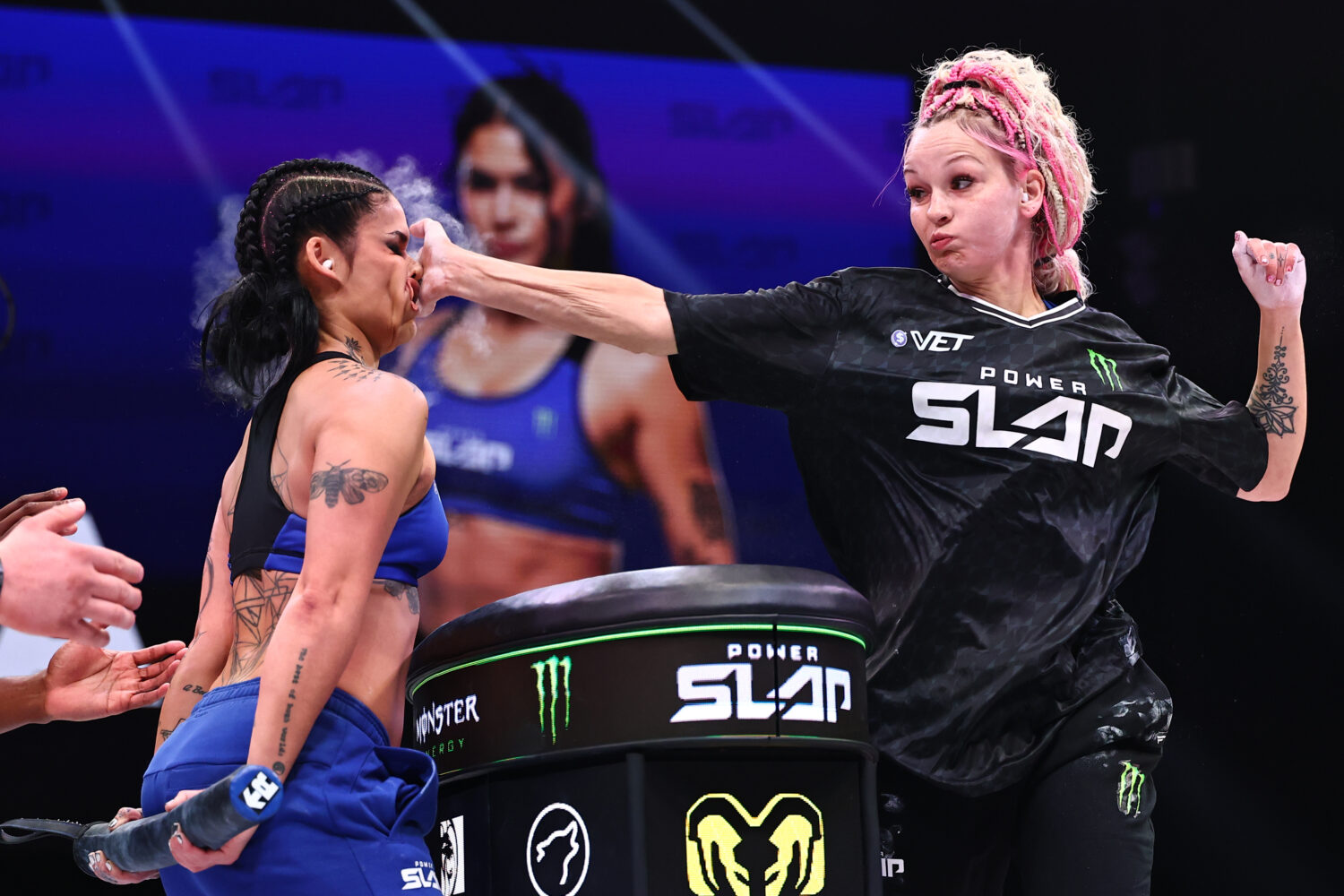 HollyHood Haley J Wins Power Slap Contest By Unanimous Decision