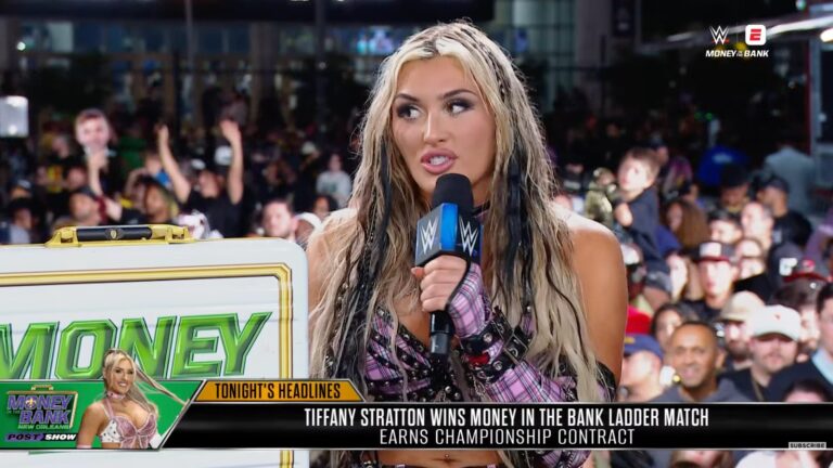 Tiffany Stratton Comments On Scary Bump At Money In The Bank: I Haven’t Even Recovered Yet. My Neck Still Hurts, But I Wanted To Do Anything It Took To Get That Briefcase