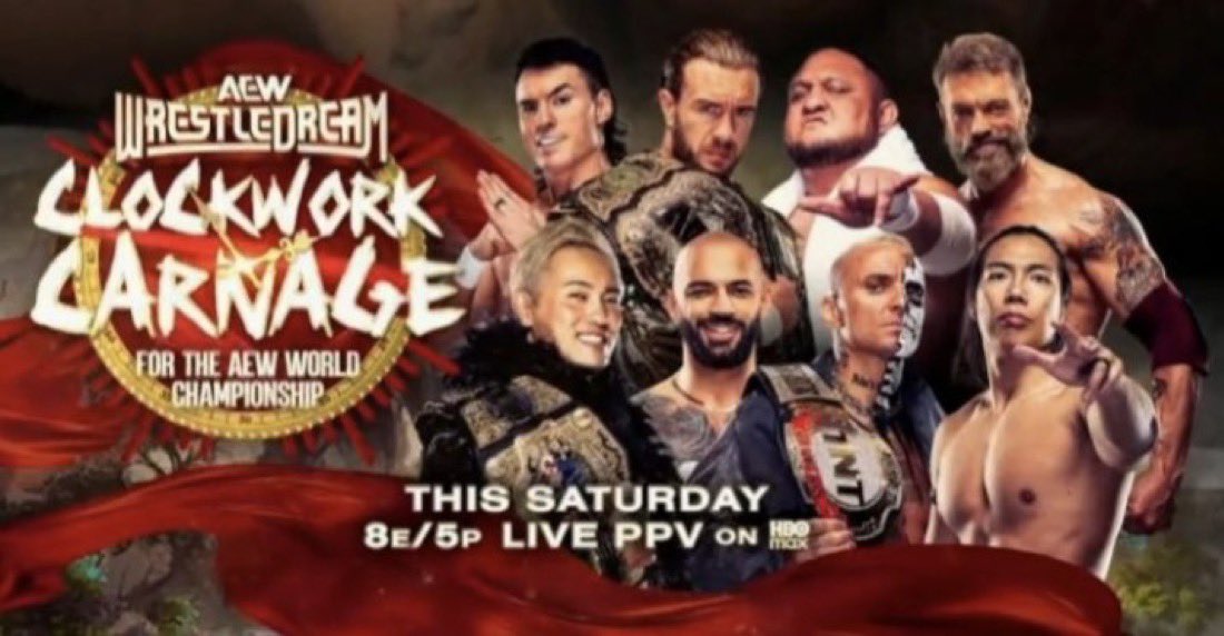 Adam Copeland, Kazuchika Okada, Darby Allin, Konosuke Takeshita, Ricochet Set For Clockwork Carnage Match At AEW WrestleDream