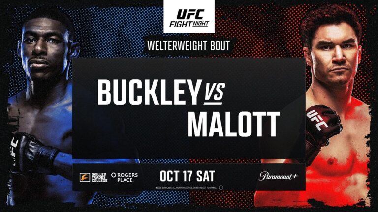 UFC Fight Night: Buckley vs. Malott Results