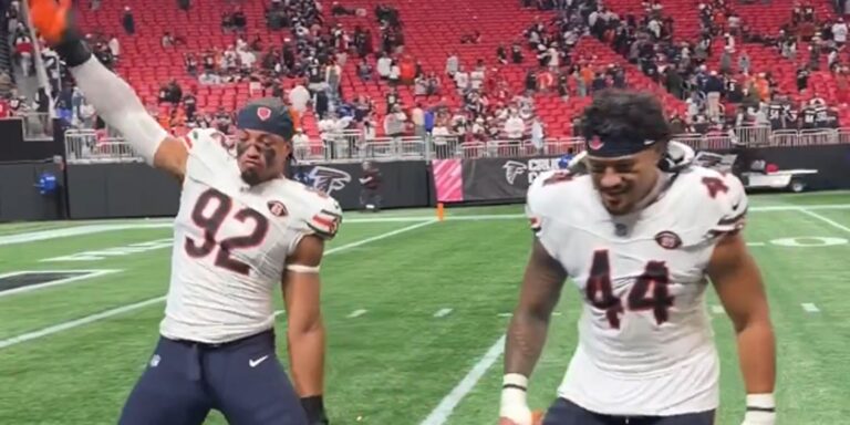 Daniel Hardy Does Jeff Hardy’s Juke After Chicago Bears’ Win Over Atlanta Falcons