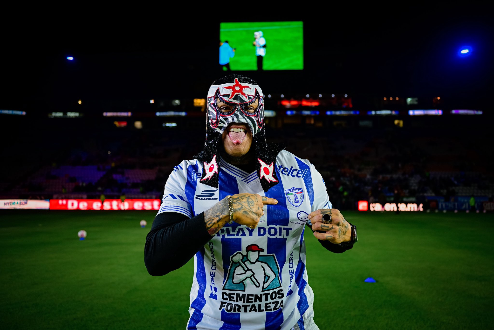Penta Attends Mexican Soccer Match