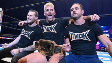 Shane Haste, Zack Sabre Jr., Mikey Nicholls, TMDK