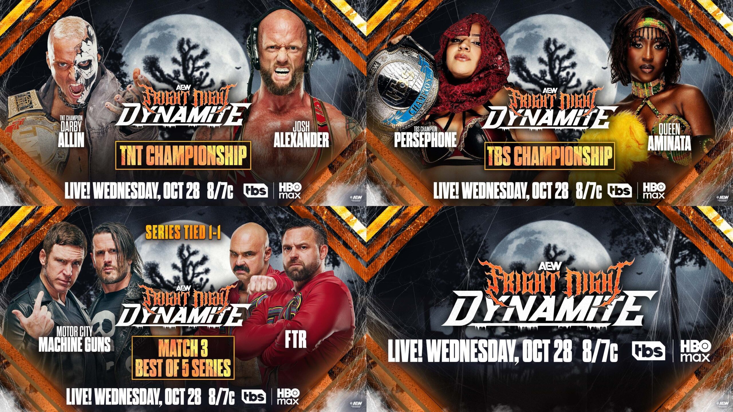 AEW Dynamite Fright Night Results (10/28/2026): Persephone vs. Queen Aminata, FTR vs MCMG, Darby Allin, More